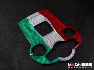  Alfa Romeo Stelvio Shift Gate & Stereo Control Trim - Carbon Fiber - Pre '20 - Italian Theme - Feroce Carbon